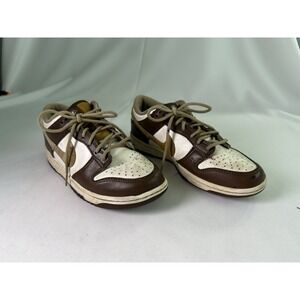 Nike GS Dunk Low Plaid Brown Sail Youth‎  FV3653-191 Size 6Y EUC